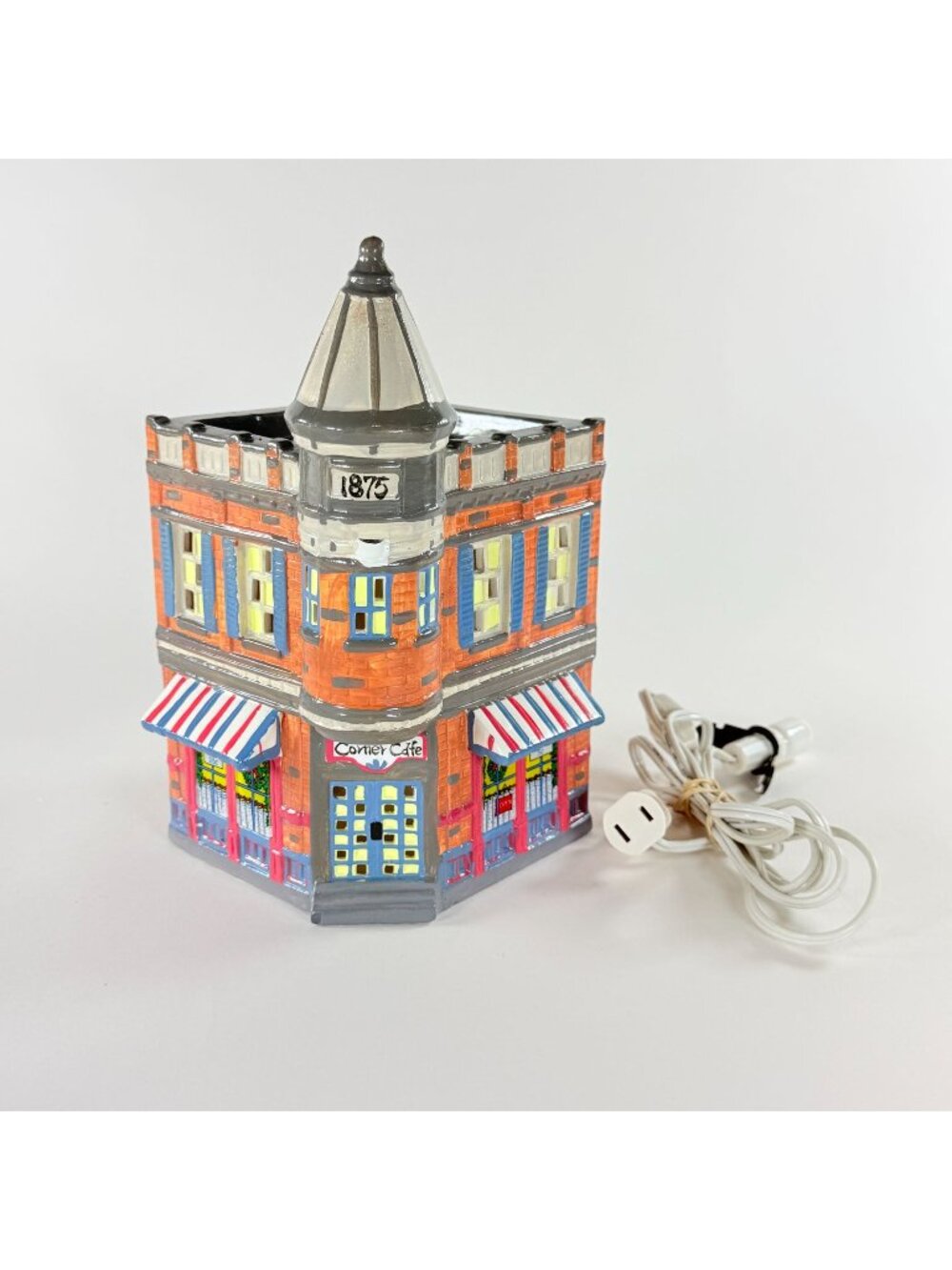 Dept 56 Corner Cafe 51241 Vintage 1988 Snow Village Christmas Building Decor